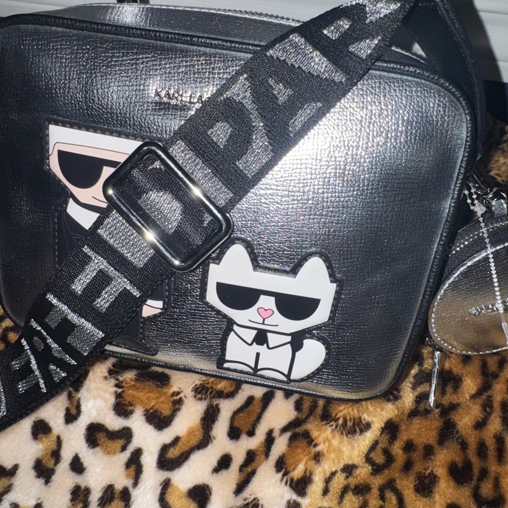 Karl Lagerfeld Black Crossbody Bag NWT - Picture 5 of 5